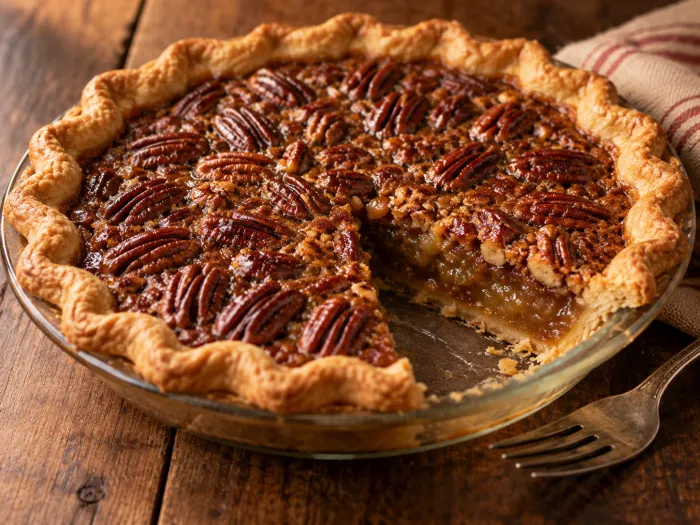Canadian Maple Butter Pecan Pie