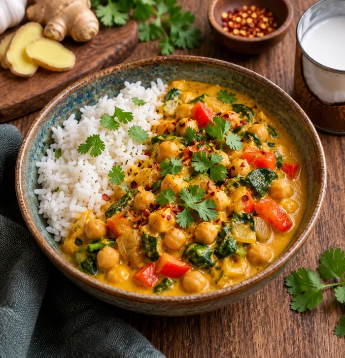 Coconut Ginger Chickpea Curry