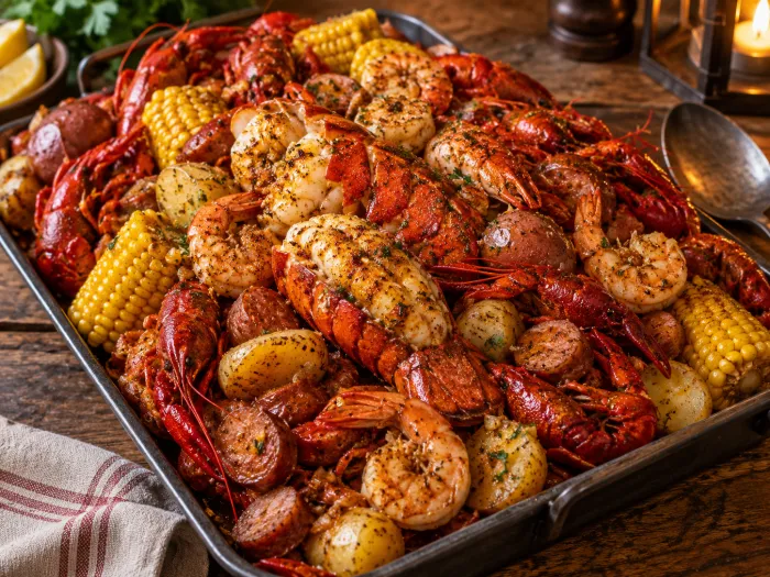 Crawfish Lobster Cobb Bake