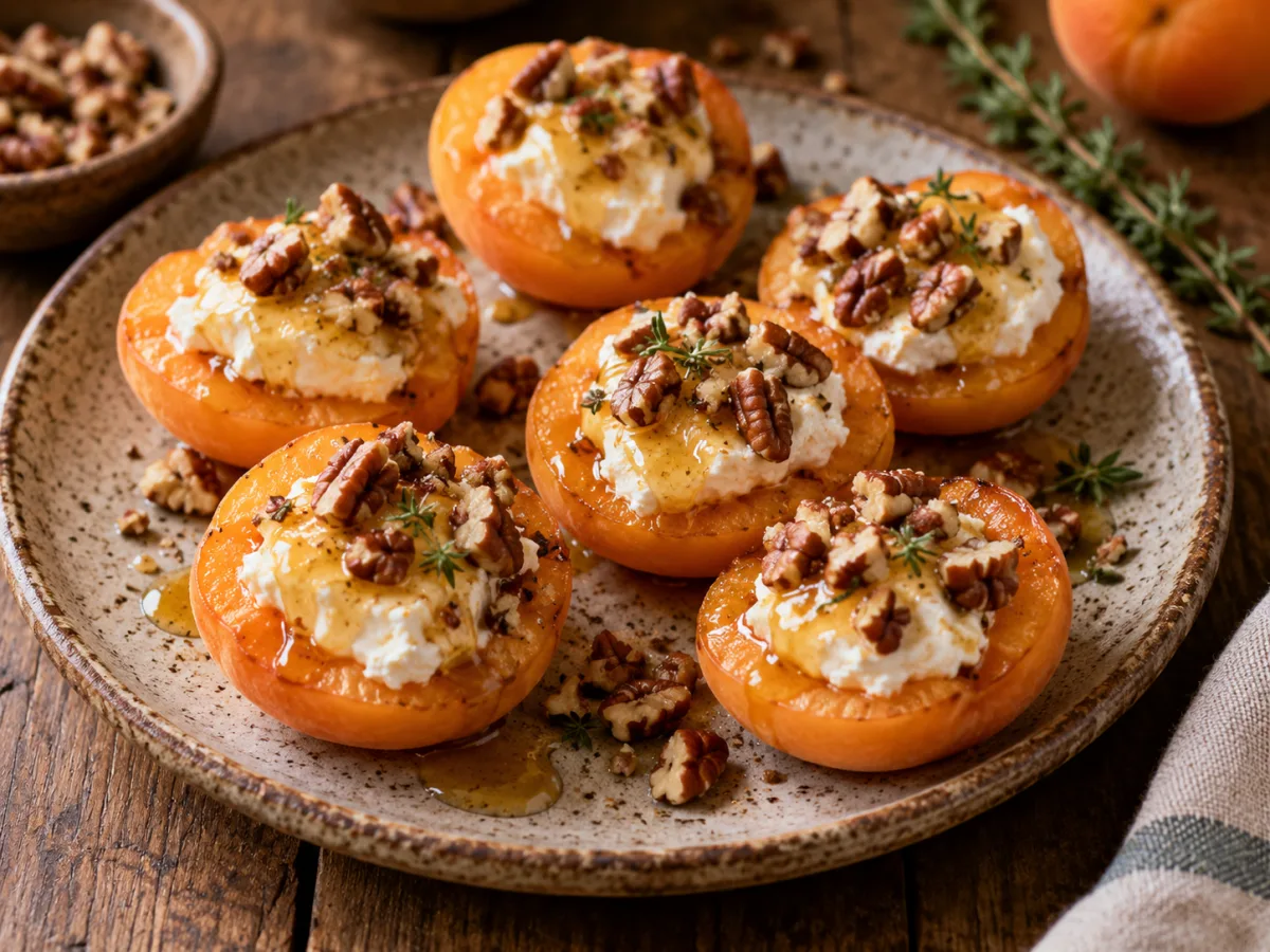 Goat Cheese-Stuffed Apricots