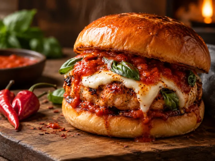 "Holy Crap" Volcano Lava Burger