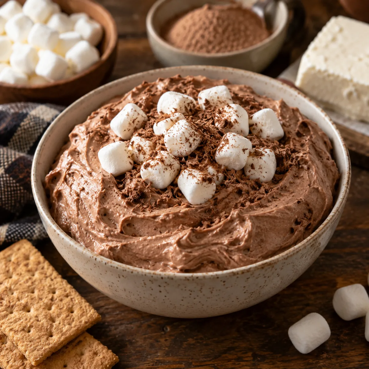 Hot Cocoa Cheesecake Dip