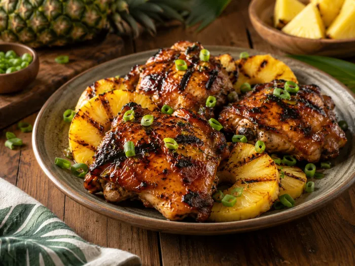 Huli Huli Hei Hei Chicken with Pineapple