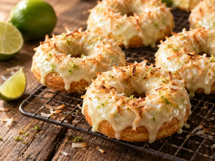 Key Lime Coconut Donuts