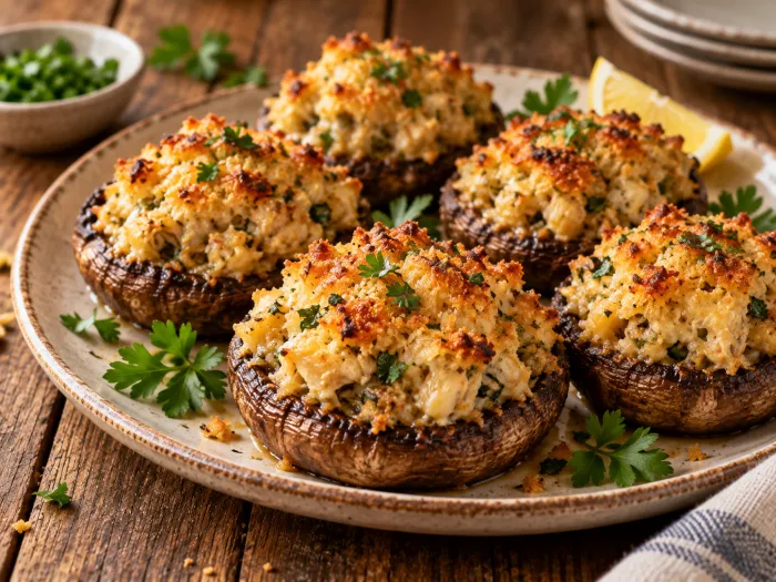 Sarah’s Famous Clam-Stuffed Mushrooms
