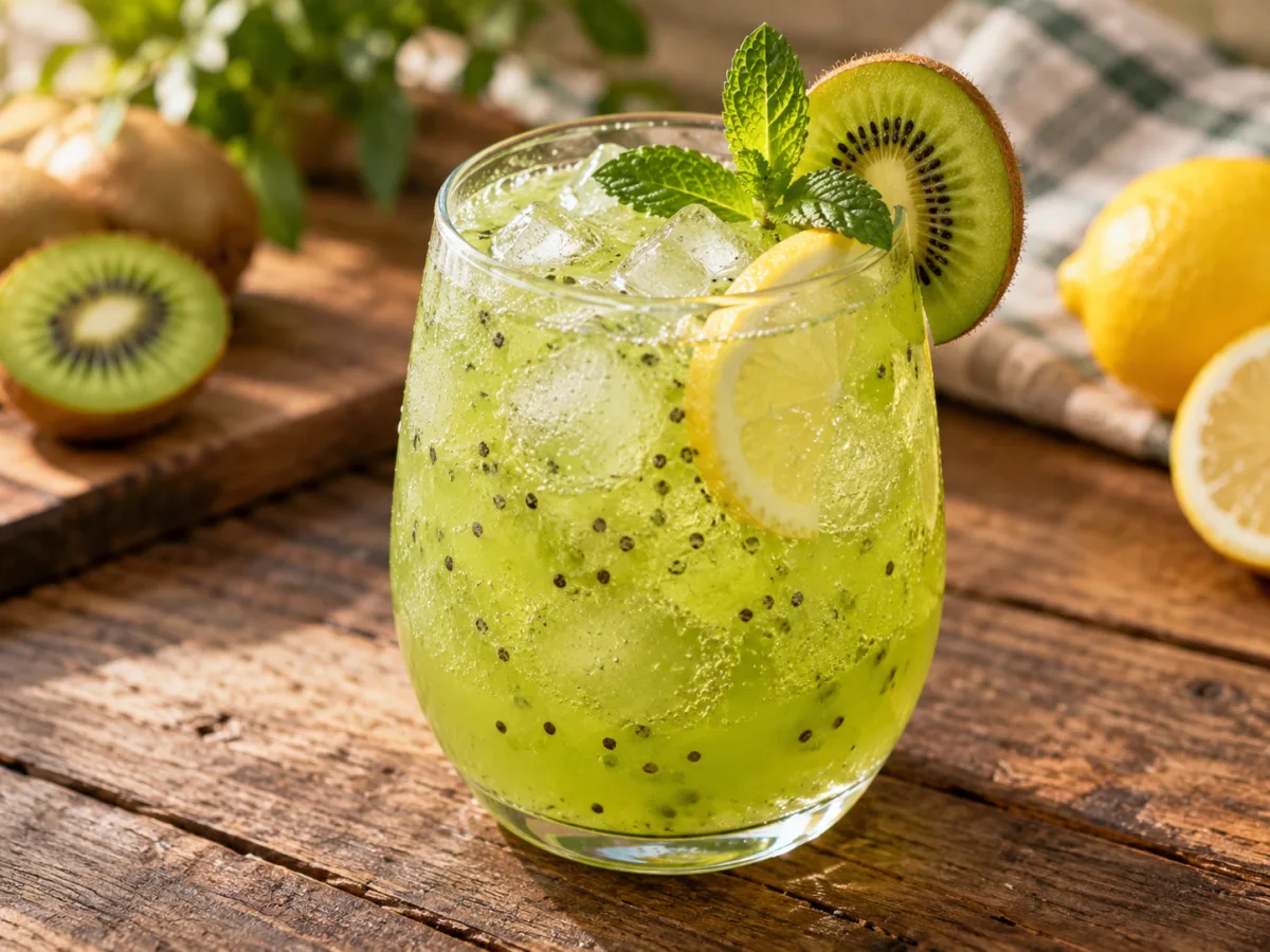 Sparkling Kiwi Lemonade
