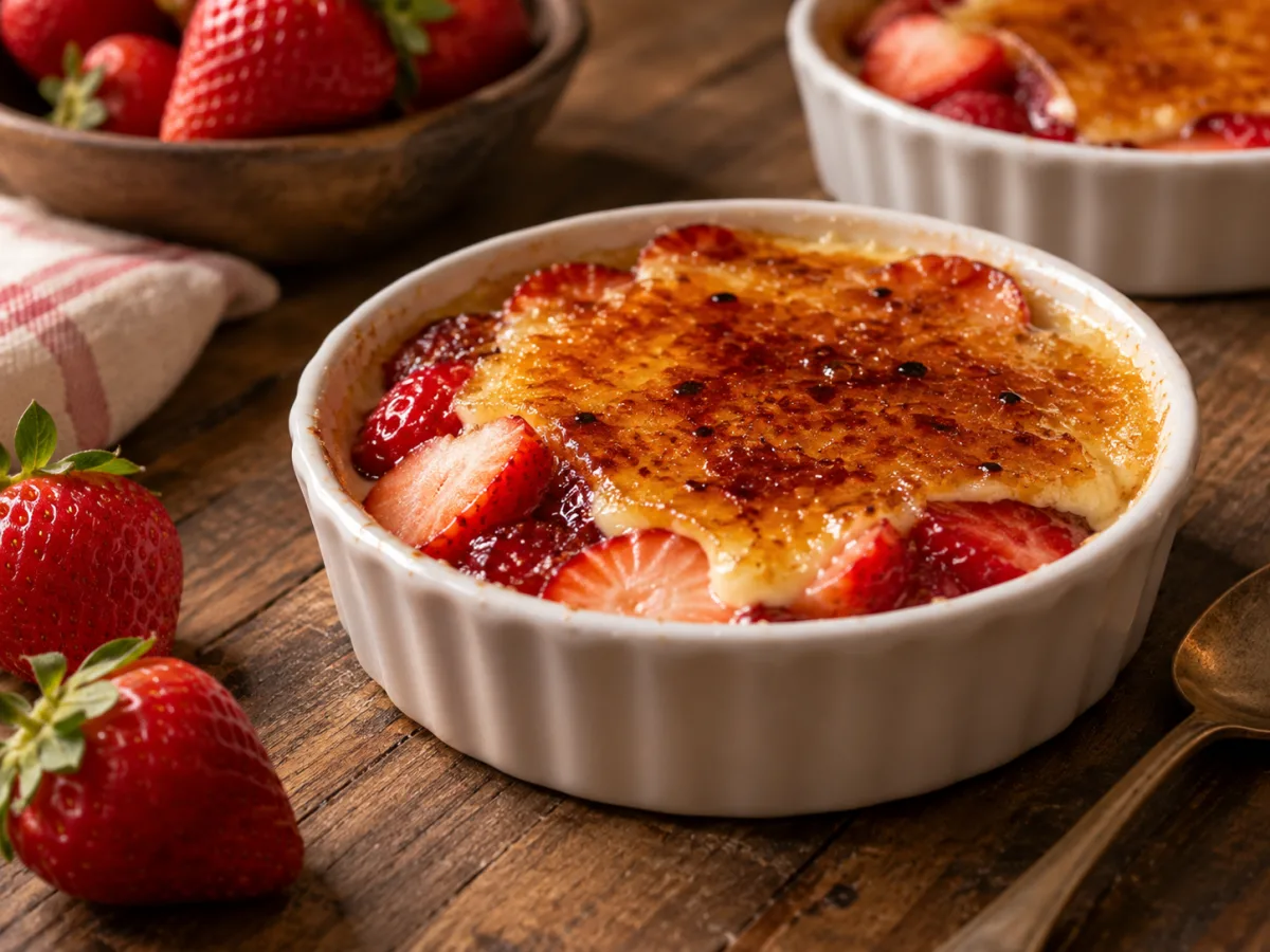 Strawberry Fruit Brûlée