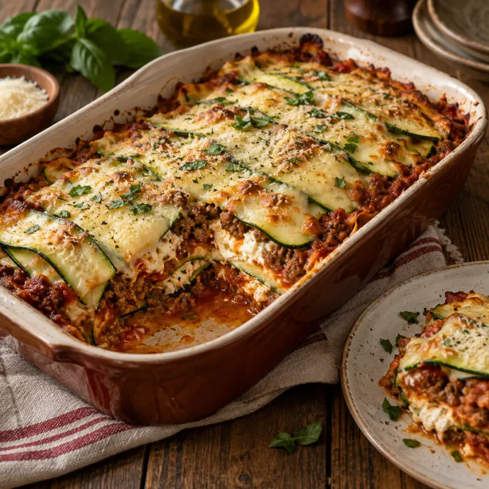 Zucchini Noodle Lasagna